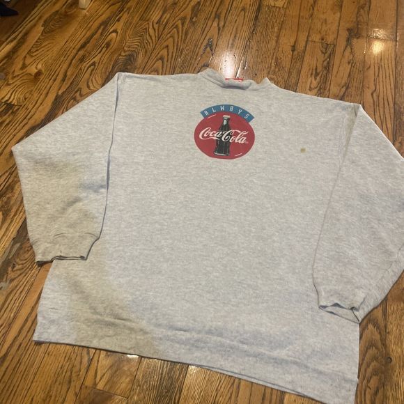 Vintage Coca Cola Polar Bear Crewneck Sweatshirt Mens M Womens XL - Picture 8 of 9